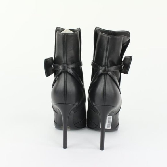 Off-White™ Sz 38 Black Leather Ziptie Bootie 106of14 - Picture 7 of 12
